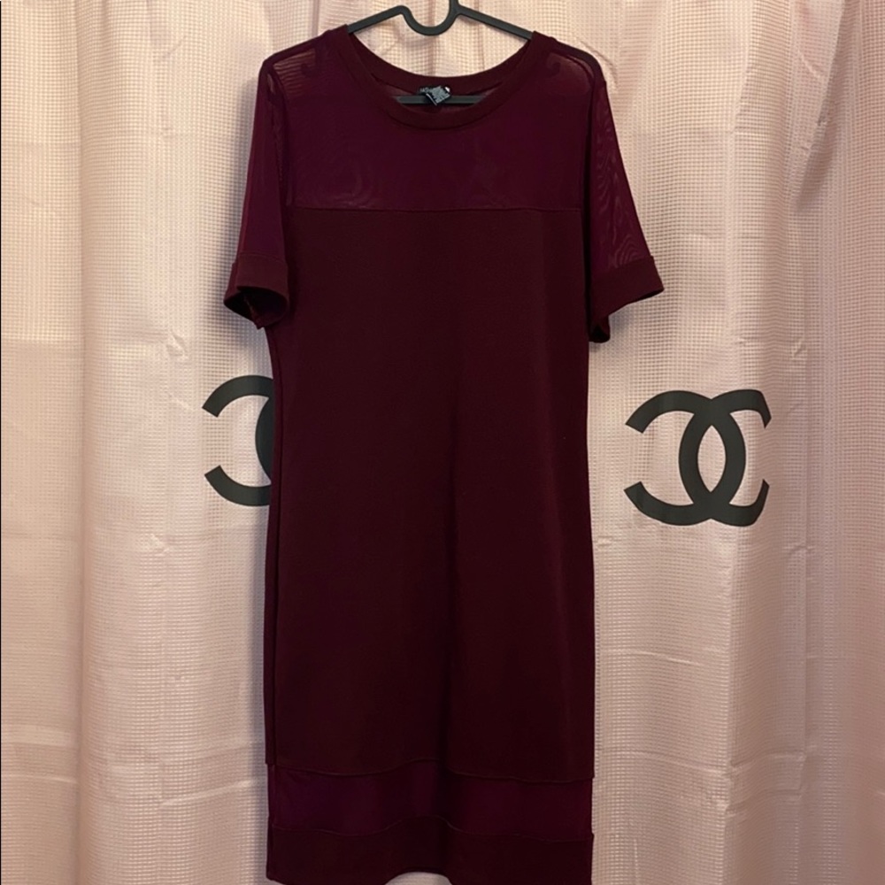 Burgundy dress